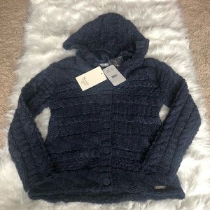 Mayoral Hooded Knit Cable Cardigan Sweater